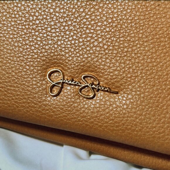 Jessica Simpson Two Tone Brown & Black Crossbody Bag Purse - Picture 7 of 7